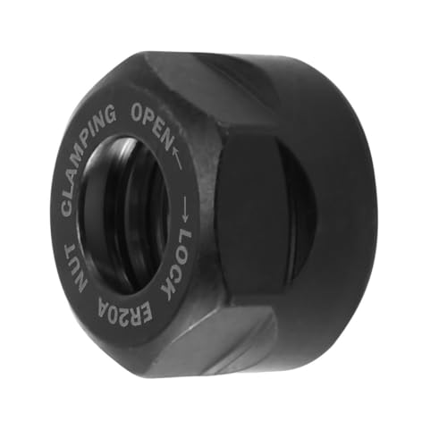 YJQHODY 1 Stück 1-Zoll-Spannmutter for schwarze Spannzangen, ER20-Spannmutter aus hochfestem Metall for Fräsen von ER-Spannzangen YJQHODY 1 Stück 1-Zoll-Spannmutter for schwarze Spannzangen, ER20-Spannmutter aus hochfestem Metall for Fräsen von ER-Spannzangen von YJQHODY
