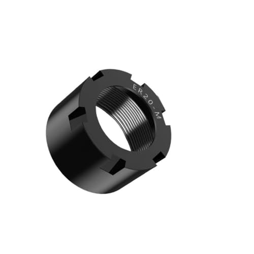 YJQHODY 1 Stück ER11-ER32 Metallspannmutter, A/M/UM-Typ Anti-Lockerungs-Sammelspannmutter for CNC-Graviermaschine(27mm*19mm) von YJQHODY