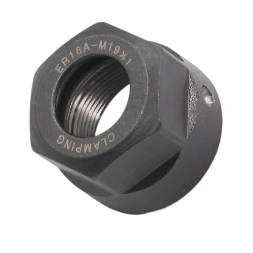 YJQHODY 1 Stück ER16 Metallspannzangenmutter, M19x1 M22x1,5 ER16-A/B Hochtemperaturbeständige Spannzangenspannmutter for Maschinen(Blue) von YJQHODY