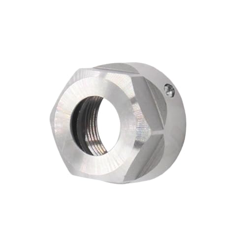 YJQHODY 1 Stück ER20-A Spannzangenmutter Normal/Ausgewogen, Schwarz/Silber Gute Zähigkeit Spannzangenmutter for CNC-Spannfutterhalter(Gold) von YJQHODY