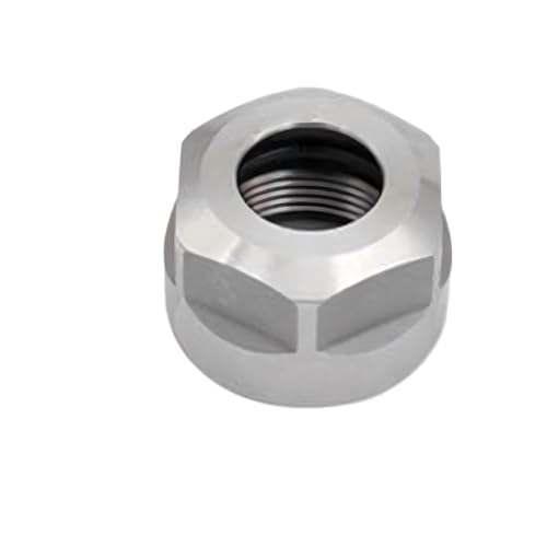 YJQHODY 1 Stück ER8-ER40 Spannzangenmutter Typ A/M/UM, M14x0,75 Hochpräzise Metallspannzangenmutter for CNC-Maschinenfutter(M14x0.75) von YJQHODY