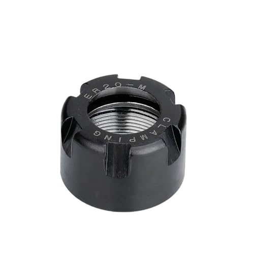 YJQHODY 1 Stück Spannmutter ER8-40, Typ A/M/UM, abriebfeste Spannmutter for die Metallbearbeitung for CNC-Maschinenfutter(28mm*19mm) von YJQHODY