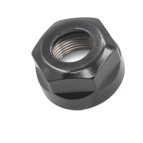 YJQHODY 1 Stück schwarz/silberne ER20-A Spannzangen-Klemmmutter, ausgewogene/normale Metall-Spannzangenmutter for ER-Spannzangenfräsen(Blue) von YJQHODY