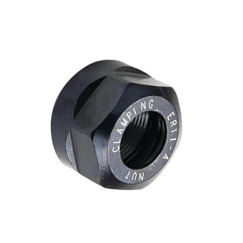 YJQHODY 1 Stück schwarze CNC-Klemmmutter, ER11 A-Typ, hochfeste Metall-Klemmzange for ER-Spannzangen-Fräshalter YJQHODY 1 Stück schwarze CNC-Klemmmutter, ER11 A-Typ, hochfeste Metall-Klemmzange for ER-Spannzangen-Fräshalter von YJQHODY