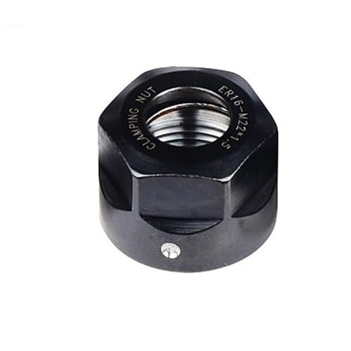 YJQHODY 1-teilige Spannmutter for Spannfutter, ER11/ER16/ER20/ER25/ER32, ausbalancierte Federmetall-Spannmutter for CNC-Spannzangen(M22*1.5) von YJQHODY