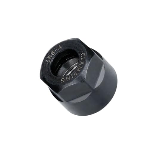 YJQHODY 1-teilige Spannzangenmutter Typ A/M/UM, ER8/11/16/20/25/32/40 Effiziente Spannzangenmutter aus Metall for Fräser(12mm*10.8mm) von YJQHODY