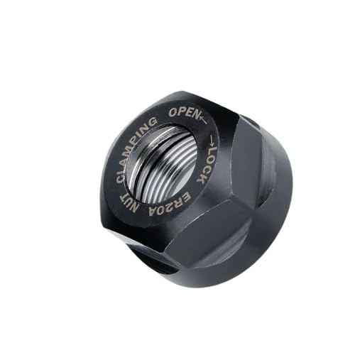 YJQHODY 1-teilige Spannzangenmutter Typ A/M/UM, ER8/11/16/20/25/32/40 Effiziente Spannzangenmutter aus Metall for Fräser(34mm*19mm) von YJQHODY