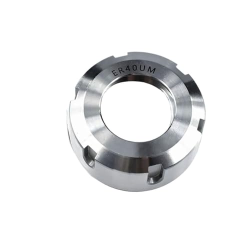 YJQHODY 1-teilige Spannzangenmutter Typ A/M/UM, ER8/11/16/20/25/32/40 Effiziente Spannzangenmutter aus Metall for Fräser(63mm*25.5mm) von YJQHODY