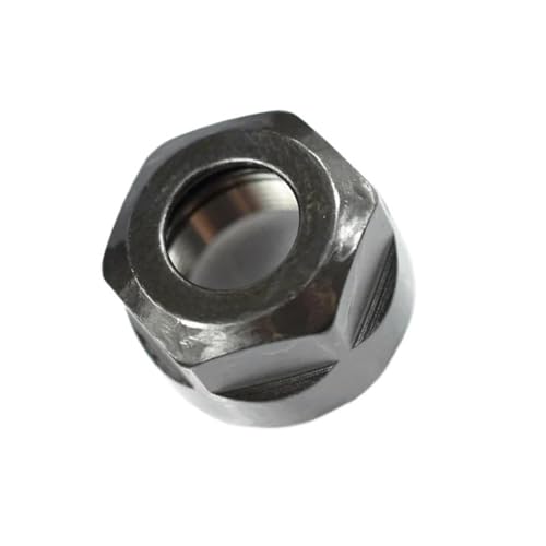 YJQHODY 1-teilige Spannzangenmutter aus Metall, ER8/ER11/ER16/ER20 A-Typ, Spannzangenmutter mit hoher Härte for Fräser(M10*0.75) von YJQHODY