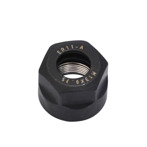YJQHODY 1-teilige Spannzangenmutter aus Metall, hochpräzise ER11A ER11M Spannzangenmutter aus Metall for Holzbearbeitungsmaschinen(M14x0.75) von YJQHODY