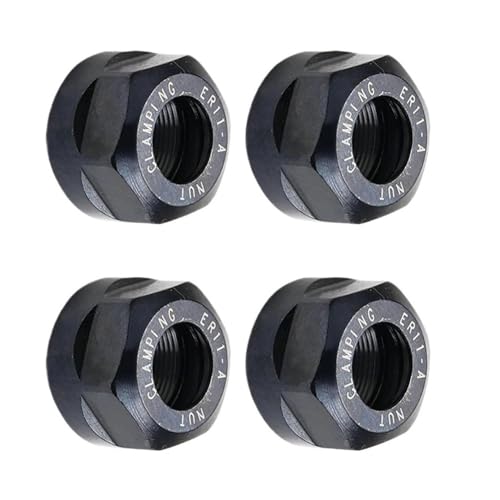 YJQHODY 4 Stück ER11A Spannzangen-Spannmutter, langlebige ER-Metall-Spannzangen-Spannmutter for CNC-Graviermaschine YJQHODY 4 Stück ER11A Spannzangen-Spannmutter, langlebige ER-Metall-Spannzangen-Spannmutter for CNC-Graviermaschine von YJQHODY