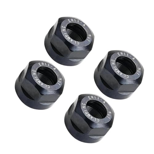 YJQHODY 4 Stück Metall-Spannfuttermutter ER11 Typ A, M14 * 0,75 mm Haltbarkeits-Spannzangen-Klemmmutter for CNC-Drehmaschinenfräser YJQHODY 4 Stück Metall-Spannfuttermutter ER11 Typ A, M14 * 0,75 mm Haltbarkeits-Spannzangen-Klemmmutter for CNC-Drehmaschinenfräser von YJQHODY