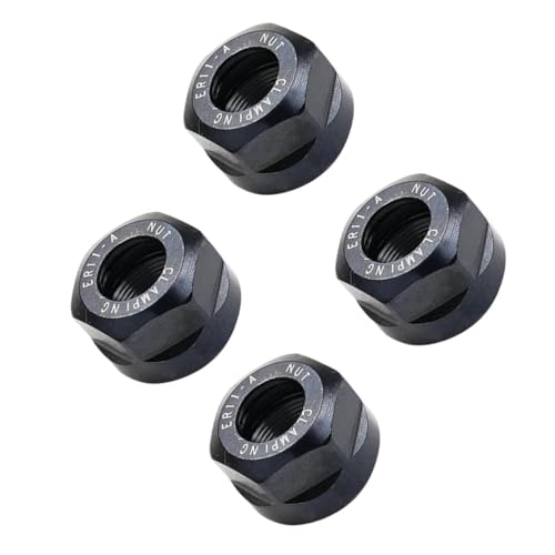 YJQHODY 4 Stück Spannzangen-Spannmutter M14 x 0,75 mm, ER11 Typ A, Anti-Lockerungs-Metallspannzangenmutter for CNC-Werkzeugmaschinen YJQHODY 4 Stück Spannzangen-Spannmutter M14 x 0,75 mm, ER11 Typ A, Anti-Lockerungs-Metallspannzangenmutter for CNC-Werkzeugmaschinen von YJQHODY