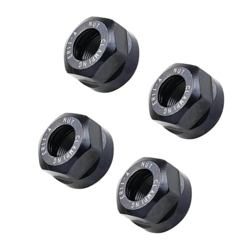 YJQHODY 4 Stück Spannzangenmuttern aus Metall M14 x 0,75 mm, ER11A 40CR-Stahl, effiziente Spannmutter for Fräsen von ER-Spannzangen YJQHODY 4 Stück Spannzangenmuttern aus Metall M14 x 0,75 mm, ER11A 40CR-Stahl, effiziente Spannmutter for Fräsen von ER-Spannzangen von YJQHODY