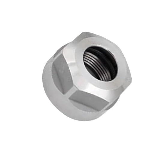 YJQHODY 5 Stück Spannmuttern M10x0,75, ER8-ER40 A/M/UM Typ Hochhärtende Metallspannzangenmuttern for Spannfutterhalter-Drehmaschine(M14x0.75) von YJQHODY