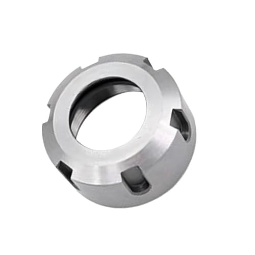 YJQHODY 5 Stück Spannmuttern M10x0,75, ER8-ER40 A/M/UM Typ Hochhärtende Metallspannzangenmuttern for Spannfutterhalter-Drehmaschine(M32x1.5) von YJQHODY