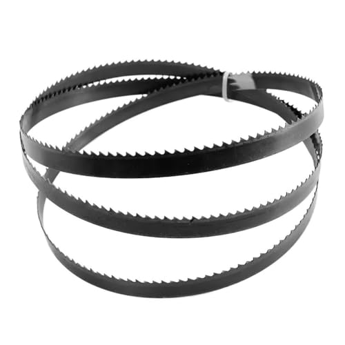 YJQHODY Bandsägeblätter mit geschliffenen Zähnen, 1425 mm x 6,35 mm x 6 TPI, schwarze Bandsägeblätter for Holz, Kunststoff, Metall, 2 Stück YJQHODY Bandsägeblätter mit geschliffenen Zähnen, 1425 mm x 6,35 mm x 6 TPI, schwarze Bandsägeblätter for Holz, Kunststoff, Metall, 2 Stück von YJQHODY