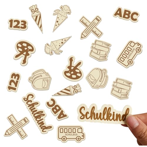 20pcs Einschulung Konfetti Holz, Konfetti aus Holz für die Tischdekoration zur Einschulungsfeier, Schuleinführung Tischdekoration für Schulkind Schulanfang Junge und Mädchen Einschulungsfeier usw. 20pcs Einschulung Konfetti Holz, Konfetti aus Holz für die Tischdekoration zur Einschulungsfeier, Schuleinführung Tischdekoration für Schulkind Schulanfang Junge und Mädchen Einschulungsfeier usw. von YJSDDNTY
