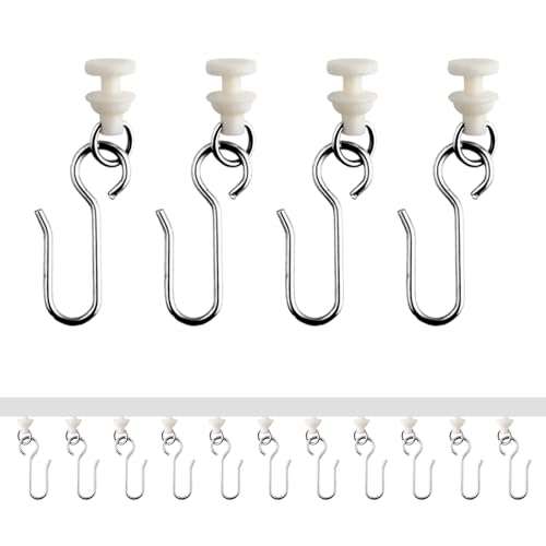 YJSDDNTY 100 Stück Gardinenhaken Gleiter, Gardinenröllchen für Schiene, Curtain Hooks,50 Stück Gardinen Gleiter mit 50 Stück Metall Vorhang Haken für Fenstervorhang Duschvorhang YJSDDNTY 100 Stück Gardinenhaken Gleiter, Gardinenröllchen für Schiene, Curtain Hooks,50 Stück Gardinen Gleiter mit 50 Stück Metall Vorhang Haken für Fenstervorhang Duschvorhang von YJSDDNTY