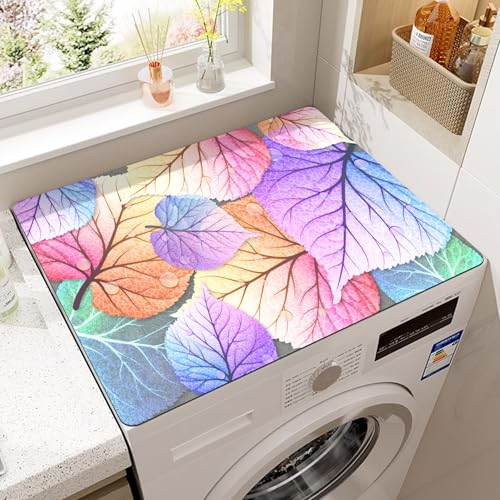 Waschtrockner-Arbeitsplatte,GroßE Waschmaschinen- Und Trocknerabdeckungen FüR Die Oberseite,Rutschfeste,Wasserdichte Silikon-Trockner-Oberseite,Schutzmatte,Waschtrockner Topper (Color 1,60 x50 cm) von YJSZY