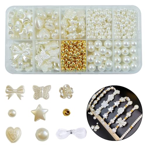 YJWZ 760 PCS Weiße Perlen Set,6 Größen Armbänder Selber Machen Perlen Zum Auffädeln,Perlenset Kinder ab 4 Jahre & Erwachsene inkl Schmuckzubehör zum Auffädeln | Beads for Jewellery Making YJWZ 760 PCS Weiße Perlen Set,6 Größen Armbänder Selber Machen Perlen Zum Auffädeln,Perlenset Kinder ab 4 Jahre & Erwachsene inkl Schmuckzubehör zum Auffädeln | Beads for Jewellery Making von YJWZ