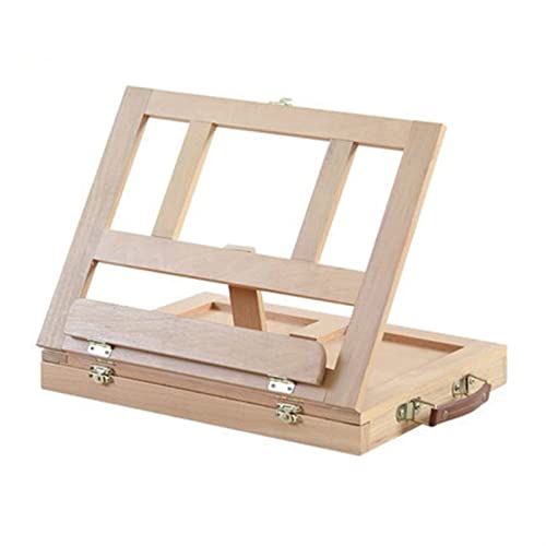 YJYJY Staffelei, dreischichtige Farbstift-Aufbewahrungsbox, Desktop-Staffelei aus Massivholz, mehrschichtige Farbmine YJYJY Staffelei, dreischichtige Farbstift-Aufbewahrungsbox, Desktop-Staffelei aus Massivholz, mehrschichtige Farbmine von YJYJY