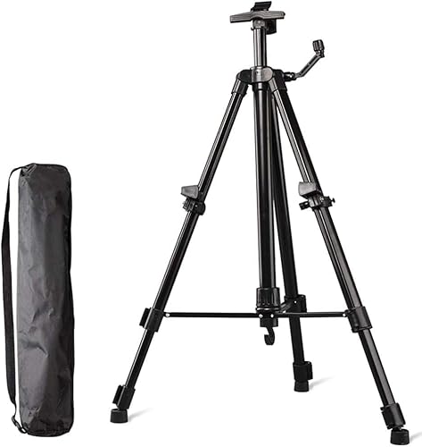 YJYJY Staffelei für Künstler, professionelle Bodenstaffelei aus Aluminium, langlebig, robust, höhenverstellbar YJYJY Staffelei für Künstler, professionelle Bodenstaffelei aus Aluminium, langlebig, robust, höhenverstellbar von YJYJY