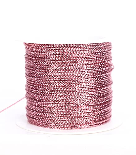 1 Rolle Rose Gold Metallic Kordel, 1mm 20M Metallisch Schnur für Basteln DIY Bastelschnur Kordelband Schnur für Geschenkpapier Dekoration Kunsthandwerk Weihnachten Dekoration Schmuckherstellung 1 Rolle Rose Gold Metallic Kordel, 1mm 20M Metallisch Schnur für Basteln DIY Bastelschnur Kordelband Schnur für Geschenkpapier Dekoration Kunsthandwerk Weihnachten Dekoration Schmuckherstellung von YKAFADE