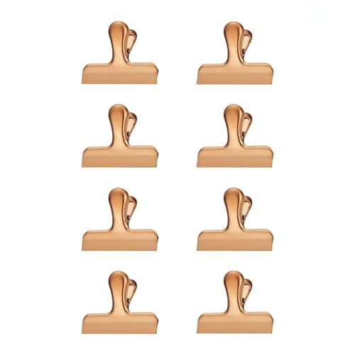 20 Stück kleine Bulldogge Clips Büroklammern,Verschlussklammern Verschlussclips für Lebensmittelbeutel & Tüten 56mm Edelstahl Datei Geld Binder Clips Klammern Mini Metall klammern -Rose Gold 20 Stück kleine Bulldogge Clips Büroklammern,Verschlussklammern Verschlussclips für Lebensmittelbeutel & Tüten 56mm Edelstahl Datei Geld Binder Clips Klammern Mini Metall klammern -Rose Gold von YKAFADE