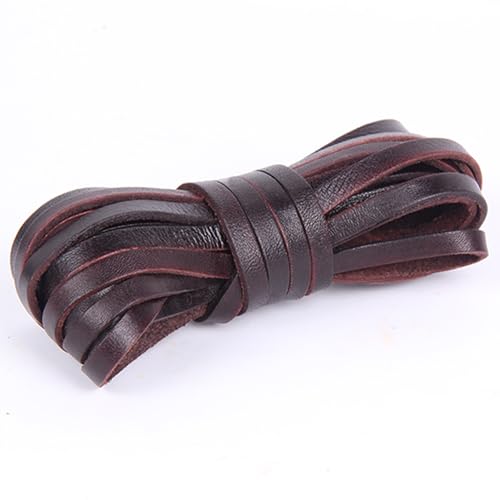 5 Meter Braun Lederband Flach Lederriemen Lederbänder Breite 6mm Lederschnur 2 mm dick Meterware Vintage Bänder für DIY Armband Halskette Schmuck Handwerk Basteln von Taschenriemen Schultergurte 5 Meter Braun Lederband Flach Lederriemen Lederbänder Breite 6mm Lederschnur 2 mm dick Meterware Vintage Bänder für DIY Armband Halskette Schmuck Handwerk Basteln von Taschenriemen Schultergurte von YKAFADE