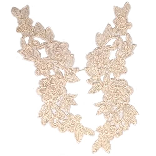 YKAFADE 1 Paar 3D Spitzenapplikationen Aufnäher,Stickerei Spitze Blumen Patches DIY Kleidung Spitze Stoff Für Hochzeitskleider Kostüm Zubehör Reparatur Kleidung Rucksäcke Jeans Mützen-Beige YKAFADE 1 Paar 3D Spitzenapplikationen Aufnäher,Stickerei Spitze Blumen Patches DIY Kleidung Spitze Stoff Für Hochzeitskleider Kostüm Zubehör Reparatur Kleidung Rucksäcke Jeans Mützen-Beige von YKAFADE