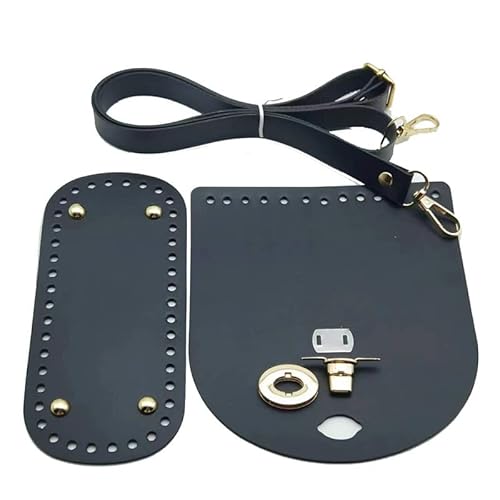 YKAFADE 1 Set DIY-Taschenzubehör, DIY PU Ledertasche Strickset Taschenboden Mit Löchern zum Häkeln Taschenriemen für Taschen-Herstellung Handtasche DIY Strickbeutel Handtasche Schultertasche -Schwarz YKAFADE 1 Set DIY-Taschenzubehör, DIY PU Ledertasche Strickset Taschenboden Mit Löchern zum Häkeln Taschenriemen für Taschen-Herstellung Handtasche DIY Strickbeutel Handtasche Schultertasche -Schwarz von YKAFADE
