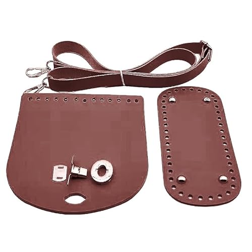 YKAFADE 1 Set DIY-Taschenzubehör, DIY PU Ledertasche Strickset Taschenboden Mit Löchern zum Häkeln Taschenriemen für Taschen-Herstellung Handtasche DIY Strickbeutel Handtasche Schultertasche -Kaffee YKAFADE 1 Set DIY-Taschenzubehör, DIY PU Ledertasche Strickset Taschenboden Mit Löchern zum Häkeln Taschenriemen für Taschen-Herstellung Handtasche DIY Strickbeutel Handtasche Schultertasche -Kaffee von YKAFADE