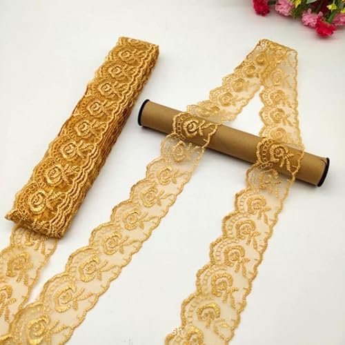 YKAFADE 10 Yard 4cm Breite Stickerei Spitzenbesatz Spitzenband DIY Dekorative Spitze Zierband Dekoband Spitzen Borten Bänder zum Nähen Handwerk Dessous Hochzeitskleid Haus Deko,Leichter Kaffee YKAFADE 10 Yard 4cm Breite Stickerei Spitzenbesatz Spitzenband DIY Dekorative Spitze Zierband Dekoband Spitzen Borten Bänder zum Nähen Handwerk Dessous Hochzeitskleid Haus Deko,Leichter Kaffee von YKAFADE