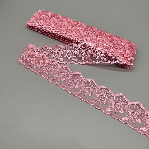 YKAFADE 10 Yard 4cm Breite Stickerei Spitzenbesatz Spitzenband DIY Dekorative Spitze Zierband Dekoband Spitzen Borten Bänder zum Nähen Handwerk Dessous Hochzeitskleid Haus Deko,Pink #2 YKAFADE 10 Yard 4cm Breite Stickerei Spitzenbesatz Spitzenband DIY Dekorative Spitze Zierband Dekoband Spitzen Borten Bänder zum Nähen Handwerk Dessous Hochzeitskleid Haus Deko,Pink #2 von YKAFADE