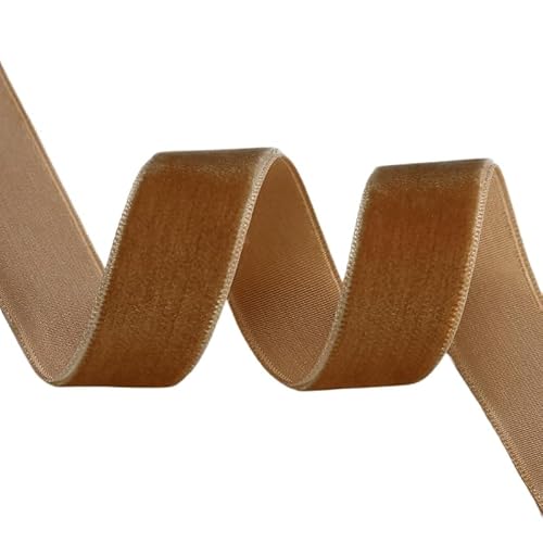 YKAFADE 10 Yards Samt Schleifenband Dekoband -19mm Breite Samtband Geschenkband Schmuckband zum Nähen Dekoration für Geschenkverpackung Brautstrauß Basteln Haarschmuck Hochzeit Tischdeko -Khaki YKAFADE 10 Yards Samt Schleifenband Dekoband -19mm Breite Samtband Geschenkband Schmuckband zum Nähen Dekoration für Geschenkverpackung Brautstrauß Basteln Haarschmuck Hochzeit Tischdeko -Khaki von YKAFADE