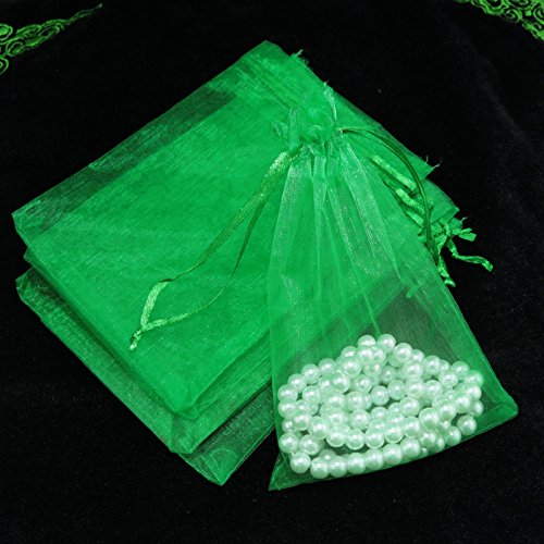 YKAFADE 100 Stück Organzabeutel Organzasäckchen Schmucksäckchen mit Kordelzug 13x18cm Hochzeits Geschenkbeutel Geschenksäckchen Schmuckbeutel für Weihnachten Festival Party -DunkelgrüN YKAFADE 100 Stück Organzabeutel Organzasäckchen Schmucksäckchen mit Kordelzug 13x18cm Hochzeits Geschenkbeutel Geschenksäckchen Schmuckbeutel für Weihnachten Festival Party -DunkelgrüN von YKAFADE