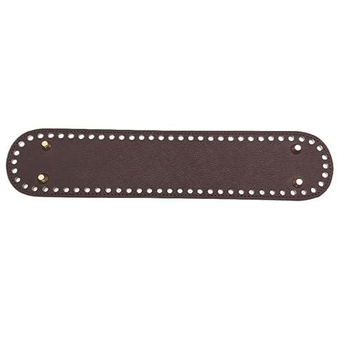 YKAFADE 12 Stück Taschenboden zum Häkeln, 32 x 6cm Kunstleder Boden mit Löchern PU Leder Tasche Bodenformer Handgewebte Tasche Pad für Handtasche DIY Strickhäkelbeutel Häkelzubehör -Dunkelbraun YKAFADE 12 Stück Taschenboden zum Häkeln, 32 x 6cm Kunstleder Boden mit Löchern PU Leder Tasche Bodenformer Handgewebte Tasche Pad für Handtasche DIY Strickhäkelbeutel Häkelzubehör -Dunkelbraun von YKAFADE