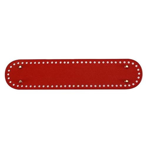 YKAFADE 12 Stück Taschenboden zum Häkeln, 32 x 6cm Kunstleder Boden mit Löchern PU Leder Tasche Bodenformer Handgewebte Tasche Pad für Handtasche DIY Strickhäkelbeutel Häkelzubehör -Rot YKAFADE 12 Stück Taschenboden zum Häkeln, 32 x 6cm Kunstleder Boden mit Löchern PU Leder Tasche Bodenformer Handgewebte Tasche Pad für Handtasche DIY Strickhäkelbeutel Häkelzubehör -Rot von YKAFADE