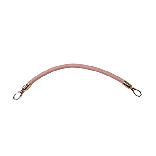 YKAFADE 2 Stück 50cm Leder Taschengriffe mit Karabinerhaken, Ledergriffe für Taschen Schulterriemen Ersatzgriff Abnehmbare Leder Tasche Gürtel für Handtaschen Umhängetasche Geldbörse -Rosa von YKAFADE