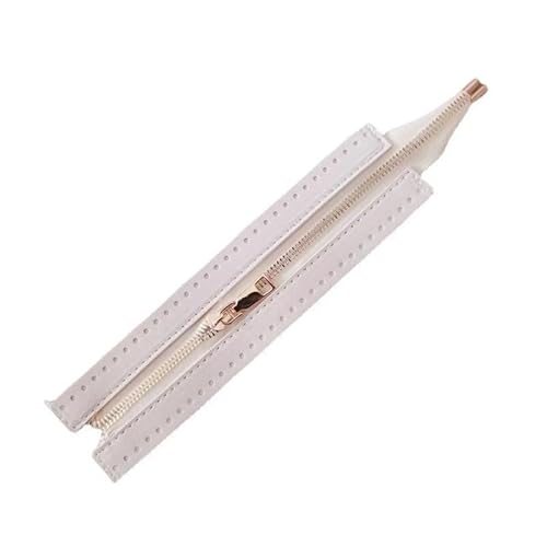 YKAFADE 2 Stück Reißverschlüsse, PU-Leder-Reißverschluss zum Nähen 31cm Metallreißverschlüsse DIY-Reißverschluss Reißverschluss-Zubehör für Geldbörsen Taschen Handtaschen Bastelprojekte -Beige YKAFADE 2 Stück Reißverschlüsse, PU-Leder-Reißverschluss zum Nähen 31cm Metallreißverschlüsse DIY-Reißverschluss Reißverschluss-Zubehör für Geldbörsen Taschen Handtaschen Bastelprojekte -Beige von YKAFADE