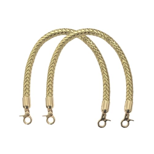 YKAFADE 2 Stück Taschenhenkel 30cm Pu Leder Taschengriffe Geflochtene Taschenbügel Schultergurt Schulterriemen Riemen Ersatz Gürtel für Tasche Handtasche Leder Lederriemen für DIY Geldbörse,Gold YKAFADE 2 Stück Taschenhenkel 30cm Pu Leder Taschengriffe Geflochtene Taschenbügel Schultergurt Schulterriemen Riemen Ersatz Gürtel für Tasche Handtasche Leder Lederriemen für DIY Geldbörse,Gold von YKAFADE