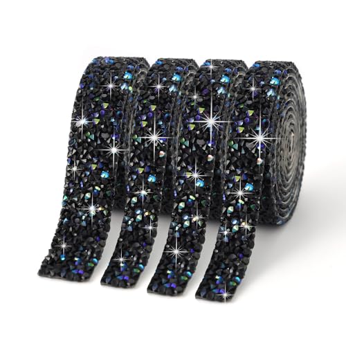 YKAFADE 2 Yard Kristall Strass Diamant Band -1cm Breite Selbstklebendes Kristall Strass Diamant Bling Band Strassband Deko DIY Dekoration Aufkleber Strasssteine Glitzerband -Schwarz Bunt YKAFADE 2 Yard Kristall Strass Diamant Band -1cm Breite Selbstklebendes Kristall Strass Diamant Bling Band Strassband Deko DIY Dekoration Aufkleber Strasssteine Glitzerband -Schwarz Bunt von YKAFADE