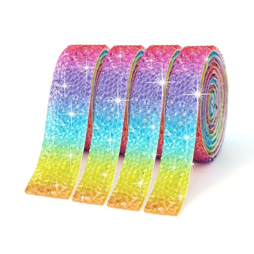 YKAFADE 2 Yard Kristall Strass Diamant Band -2cm Breite Selbstklebendes Kristall Strass Diamant Bling Band Strassband Deko DIY Dekoration Aufkleber Strasssteine Glitzerband -Regenbogen YKAFADE 2 Yard Kristall Strass Diamant Band -2cm Breite Selbstklebendes Kristall Strass Diamant Bling Band Strassband Deko DIY Dekoration Aufkleber Strasssteine Glitzerband -Regenbogen von YKAFADE