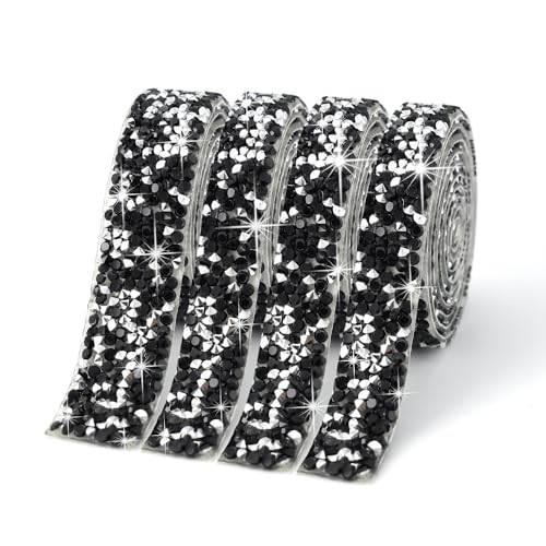 YKAFADE 2 Yard Kristall Strass Diamant Band -2cm Breite Selbstklebendes Kristall Strass Diamant Bling Band Strassband Deko DIY Dekoration Aufkleber Strasssteine Glitzerband -Silber Schwarz YKAFADE 2 Yard Kristall Strass Diamant Band -2cm Breite Selbstklebendes Kristall Strass Diamant Bling Band Strassband Deko DIY Dekoration Aufkleber Strasssteine Glitzerband -Silber Schwarz von YKAFADE