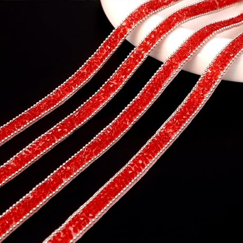 YKAFADE 2 Yard Selbstklebendes Kristall Strass Band Bling Band 1cm Breite Strassband Deko Glitzersteine Diamantband DIY Dekoration Aufkleber für Kunsthandwerk Telefon Hochzeit Deko-Rot YKAFADE 2 Yard Selbstklebendes Kristall Strass Band Bling Band 1cm Breite Strassband Deko Glitzersteine Diamantband DIY Dekoration Aufkleber für Kunsthandwerk Telefon Hochzeit Deko-Rot von YKAFADE