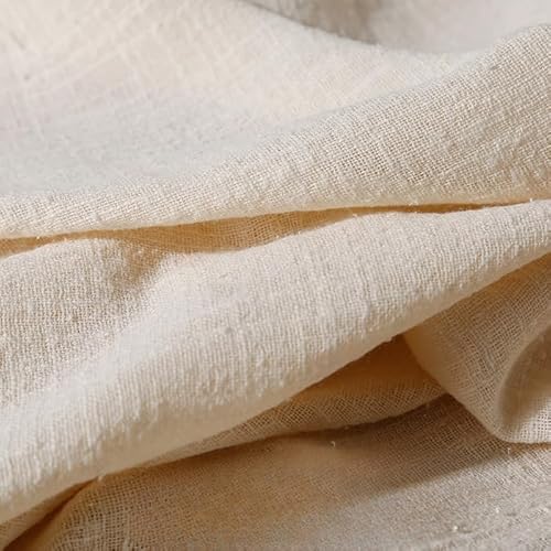 YKAFADE 300cm * 135cm Stoff aus Baumwolle und Leinen, Musselin Baumwollstoff Dekostoff Leinenstoff Meterware Nähstoff für DIY Basteln Tischdecken, Kissen Vorhänge Kleidungsdekoration -Beige YKAFADE 300cm * 135cm Stoff aus Baumwolle und Leinen, Musselin Baumwollstoff Dekostoff Leinenstoff Meterware Nähstoff für DIY Basteln Tischdecken, Kissen Vorhänge Kleidungsdekoration -Beige von YKAFADE