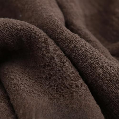 YKAFADE 300cm * 135cm Stoff aus Baumwolle und Leinen, Musselin Baumwollstoff Dekostoff Leinenstoff Meterware Nähstoff für DIY Basteln Tischdecken, Kissen Vorhänge Kleidungsdekoration -Kaffee YKAFADE 300cm * 135cm Stoff aus Baumwolle und Leinen, Musselin Baumwollstoff Dekostoff Leinenstoff Meterware Nähstoff für DIY Basteln Tischdecken, Kissen Vorhänge Kleidungsdekoration -Kaffee von YKAFADE