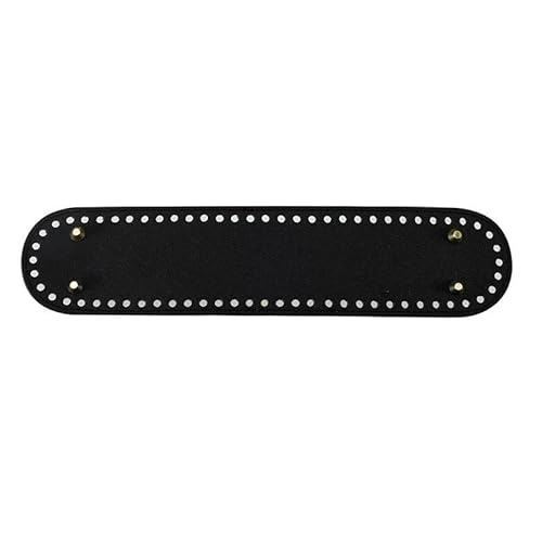 YKAFADE 6 Stück Taschenboden zum Häkeln, 32 x 6cm Kunstleder Boden mit Löchern PU Leder Tasche Bodenformer Handgewebte Tasche Pad für Handtasche DIY Strickhäkelbeutel Häkelzubehör -Schwarz YKAFADE 6 Stück Taschenboden zum Häkeln, 32 x 6cm Kunstleder Boden mit Löchern PU Leder Tasche Bodenformer Handgewebte Tasche Pad für Handtasche DIY Strickhäkelbeutel Häkelzubehör -Schwarz von YKAFADE