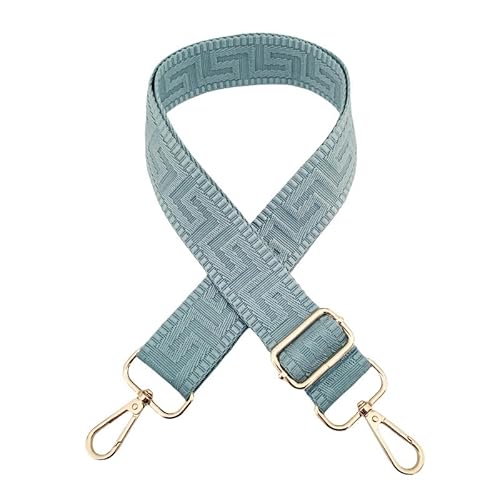 YKAFADE Boho Verstellbarer Schultergurt für Taschen - 72-130cm Ersatz-Taschengurt mit Karabiner Gold 3.8cm Breiter Riemen Schulterriemen für Damen Herren,DIY Zubehör für Tasche,Hellblau YKAFADE Boho Verstellbarer Schultergurt für Taschen - 72-130cm Ersatz-Taschengurt mit Karabiner Gold 3.8cm Breiter Riemen Schulterriemen für Damen Herren,DIY Zubehör für Tasche,Hellblau von YKAFADE